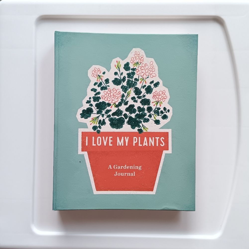 New I Love My Plants Gardening Journal Spiral Bound Sections Graphs Notes Info